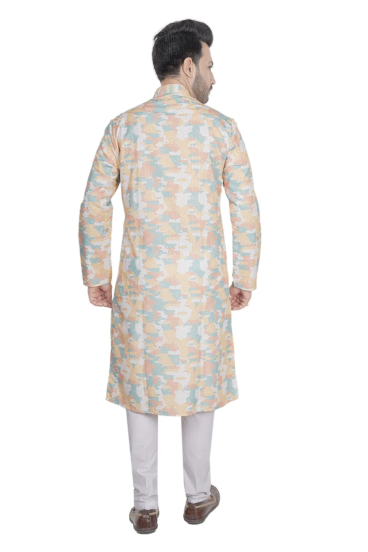 Peach men kurta