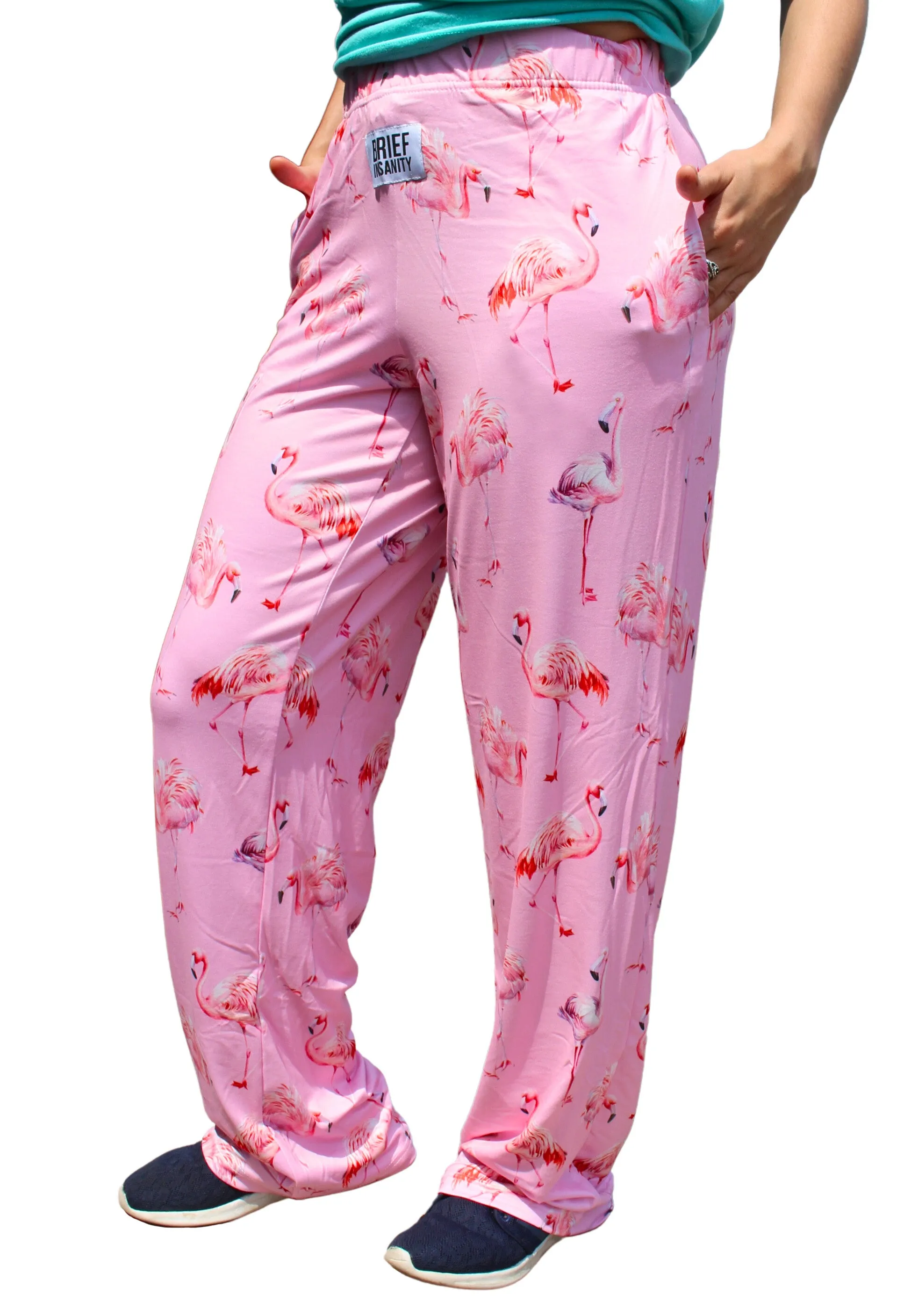 Pink Flamingo Pattern Lounge Pants