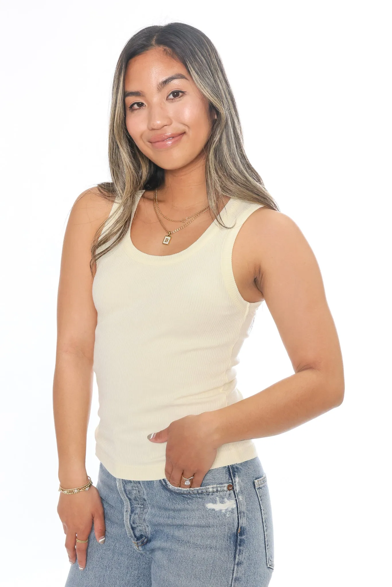 Poppy Scoop Neck Tank