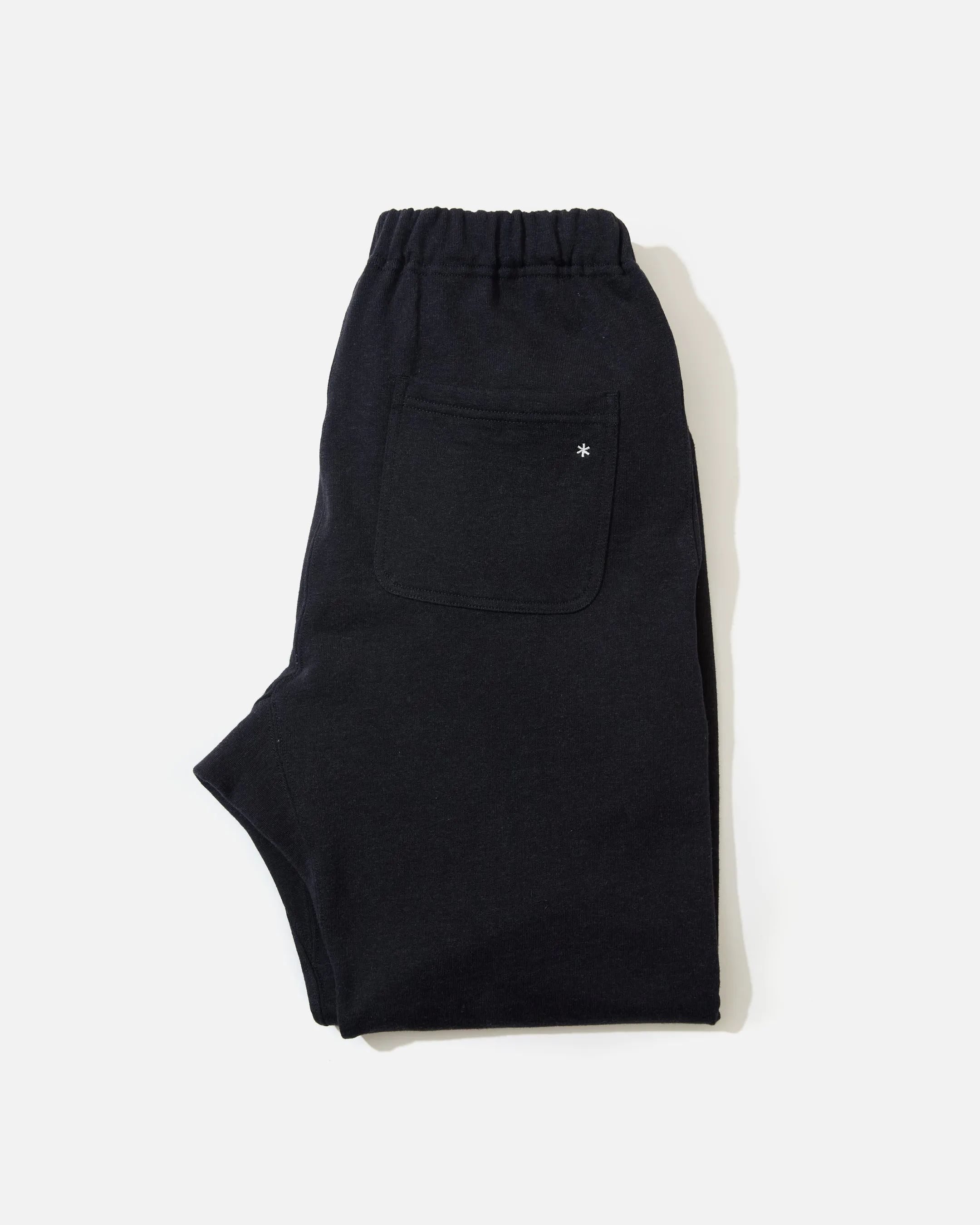 Recycled Cotton Sweat Pants - Black