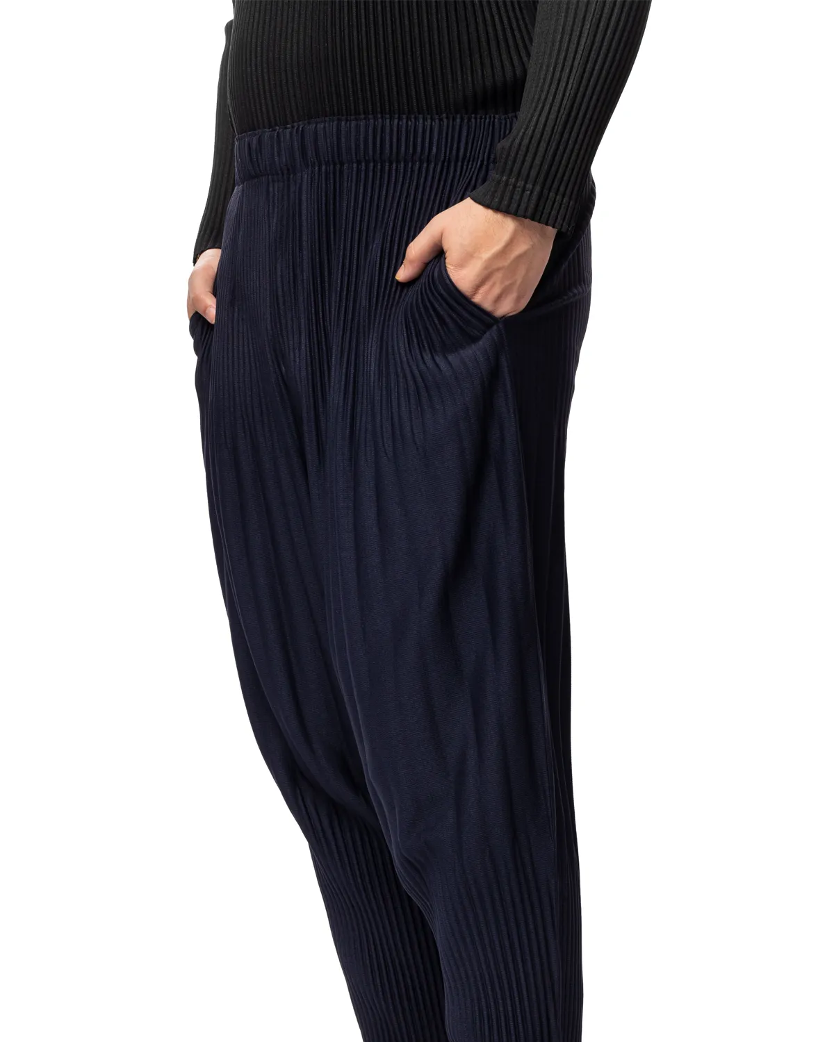 Relaxed Pleat Basics Pants Navy (no.75)