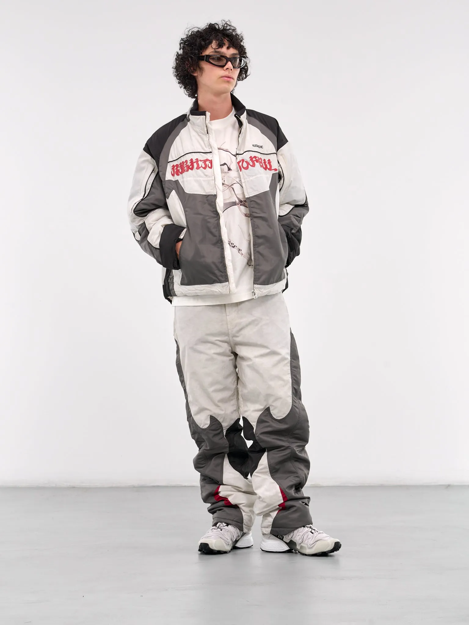 Rider Pants (KUF4MT10AP-T1374-WHITE-GREY)