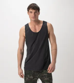 Ripped Rugger Tank GD Black