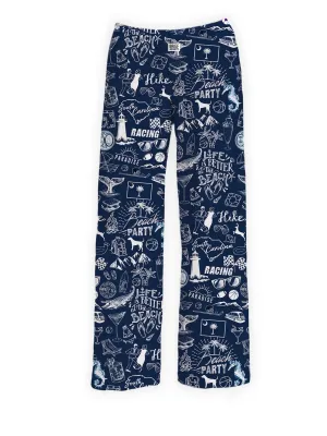 South Carolina Chalkboard Lounge Pants