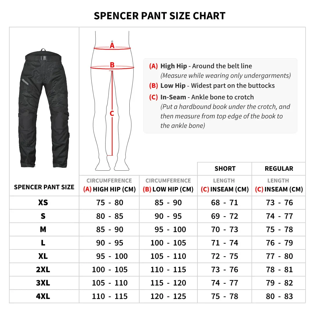 SPENCER – STREET MESH MOTORCYCLE RIDING PANTS