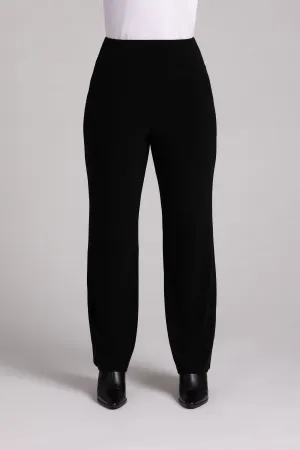 Straight Leg Pant with Yoke | Black