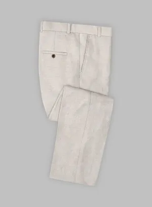 Stylbiella Spring Beige Linen Pants