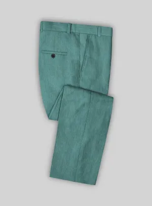 Stylbiella Spring Green Linen Pants