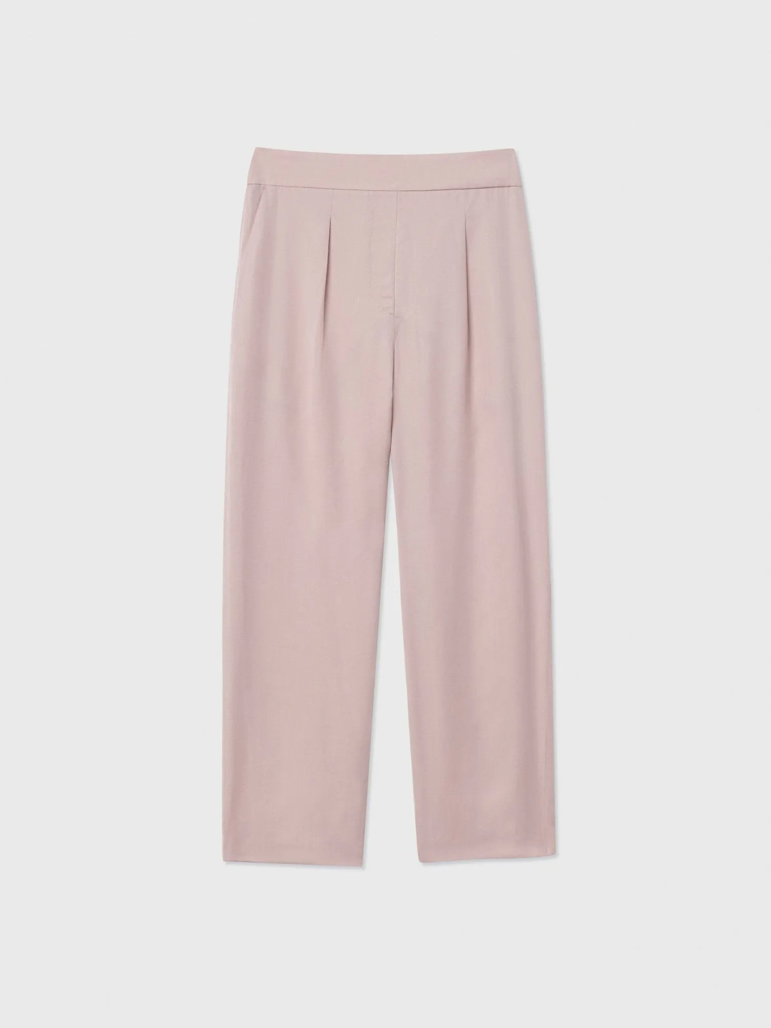 Tencel Mid-Rise Tapered Pants