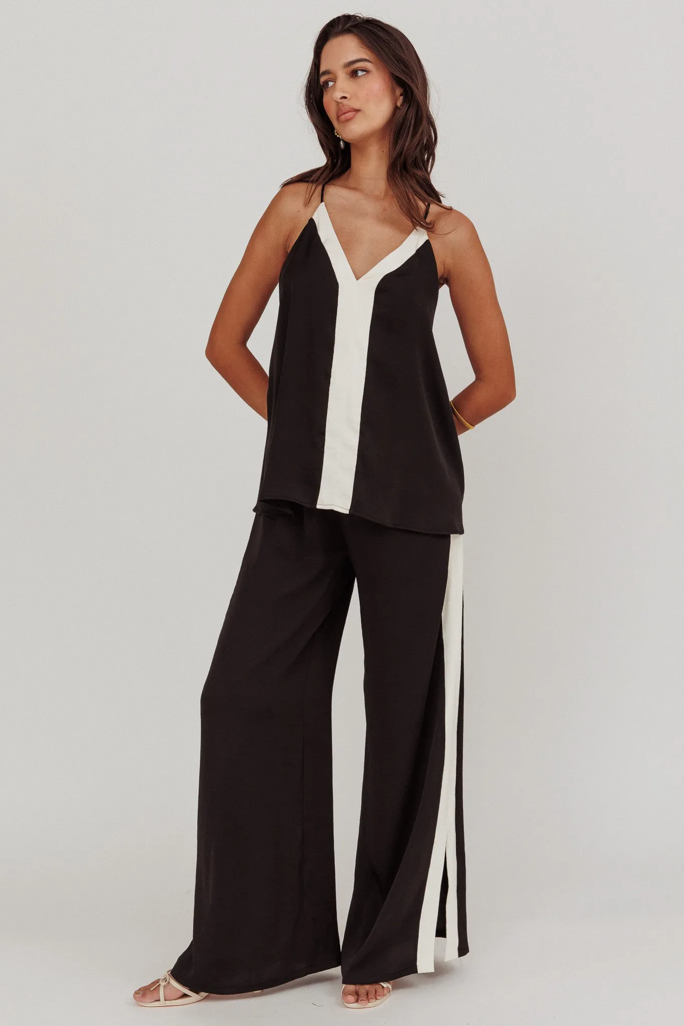 Unwritten Wide Leg Pant Black