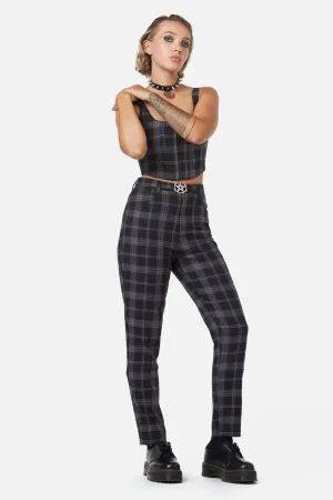 Victoria Tartan Fitted Pants