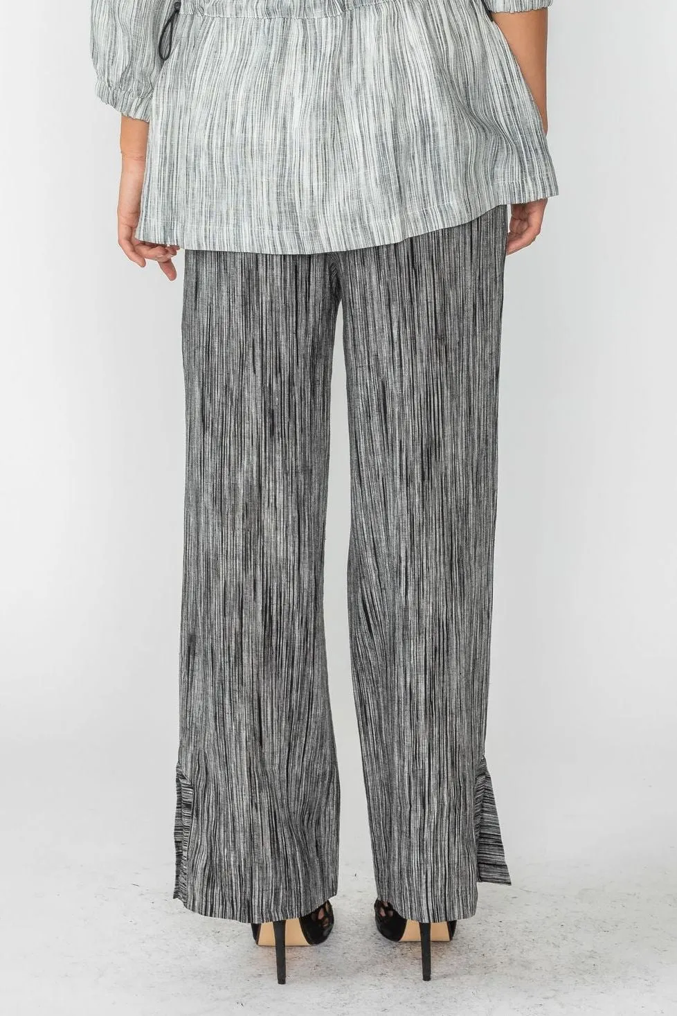 Wide-Leg Linen Pants