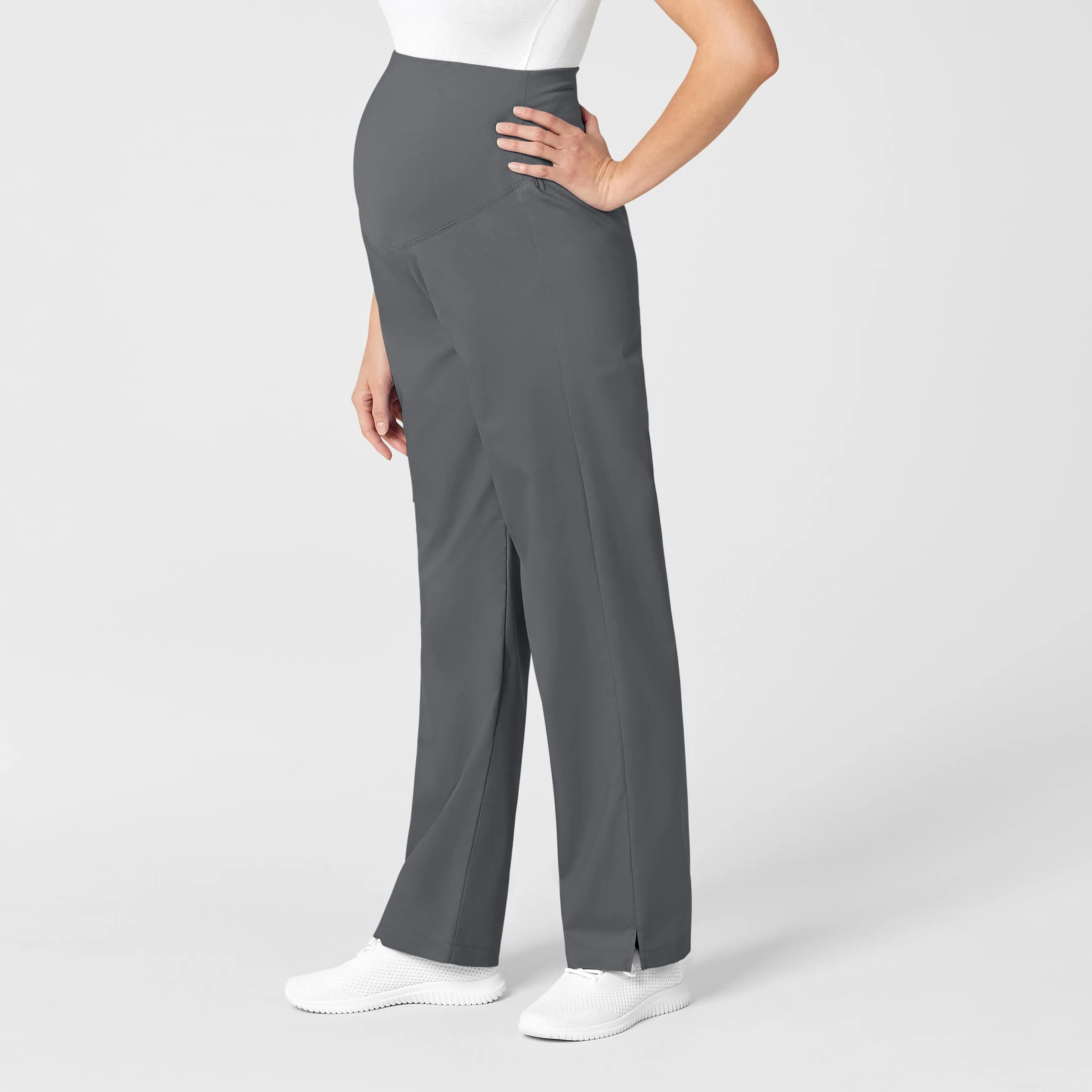 WonderWORK Maternity Cargo Scrub Pant - Pewter